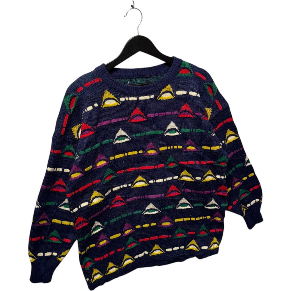 *****(Pics) Vintage 3d Patterned Textured Pullove… - image 4